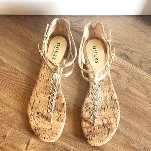 Guess brand Size 10 gold sandal